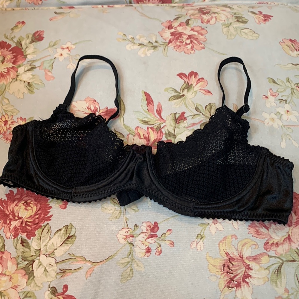 Timpa Duet Lace Underwire Demi Bra Style 16449 - Black